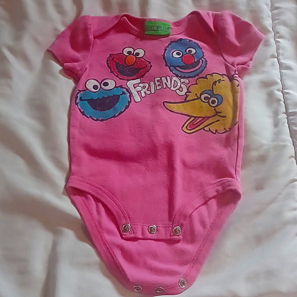Sesame Street Pink Onesie